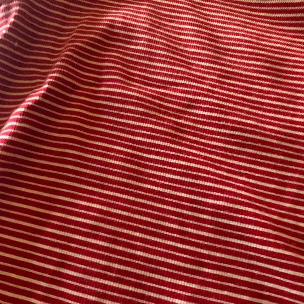 Liz Claiborne Petite Red and White Striped Top Size Medium P - Picture 3 of 7